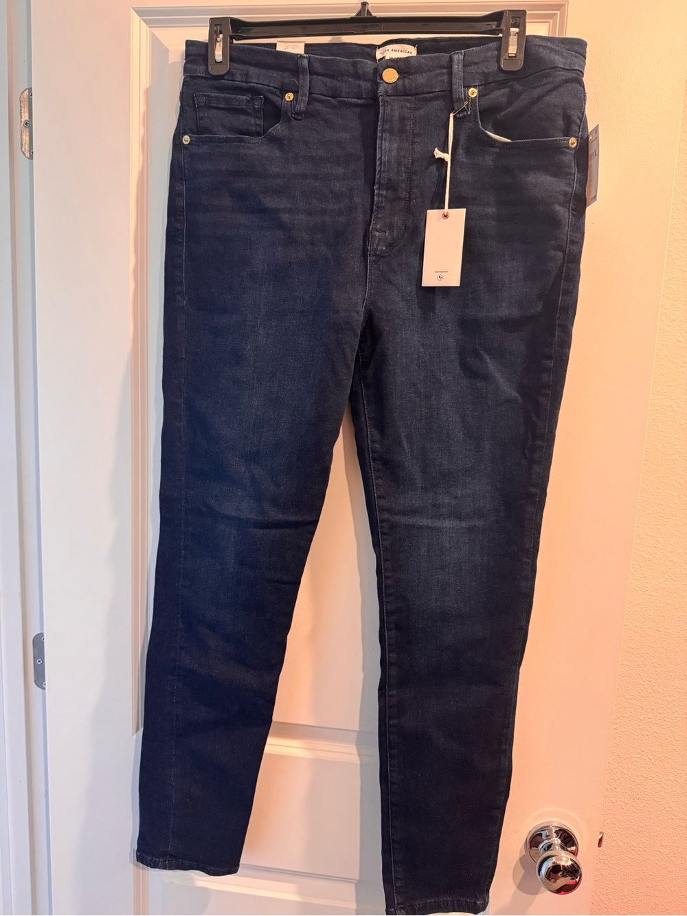 Good American Dark Indigo Skinny Jeans